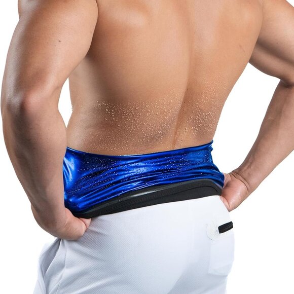 NEW Men's Heat Trapping Waist Toner - Waist Trainer for Men - Comfortable SZ L - Picture 4 of 8
